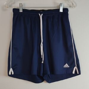 Adidas Blue Athletic Shorts Lightweight Performance Size S - Sporty Activewear